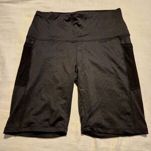 French Laundry Sport women's Large black biker style shorts NWOT